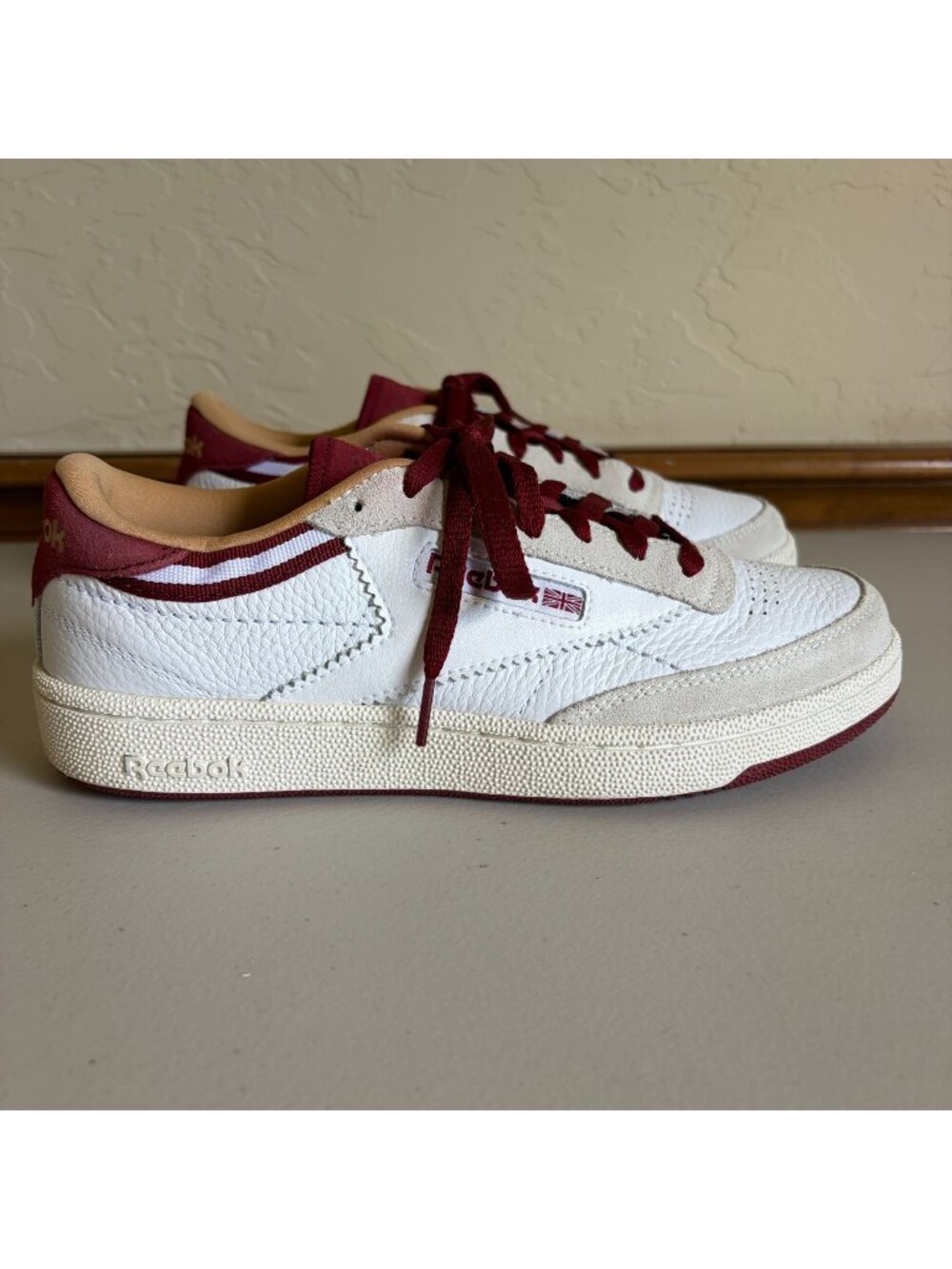 Reebok Club C 85 Sneakers White Retro Red Chalk Men's US 8 100229839
